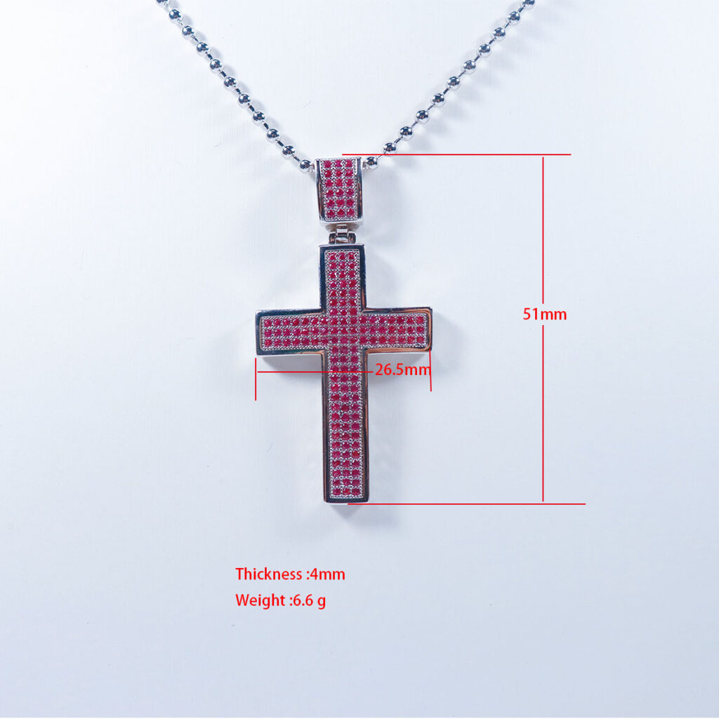 Fashion Jewelry Cross Pendant Unisex Necklace