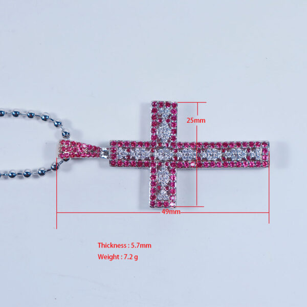 Fashion Jewelry Cross Pendant Unisex Necklace