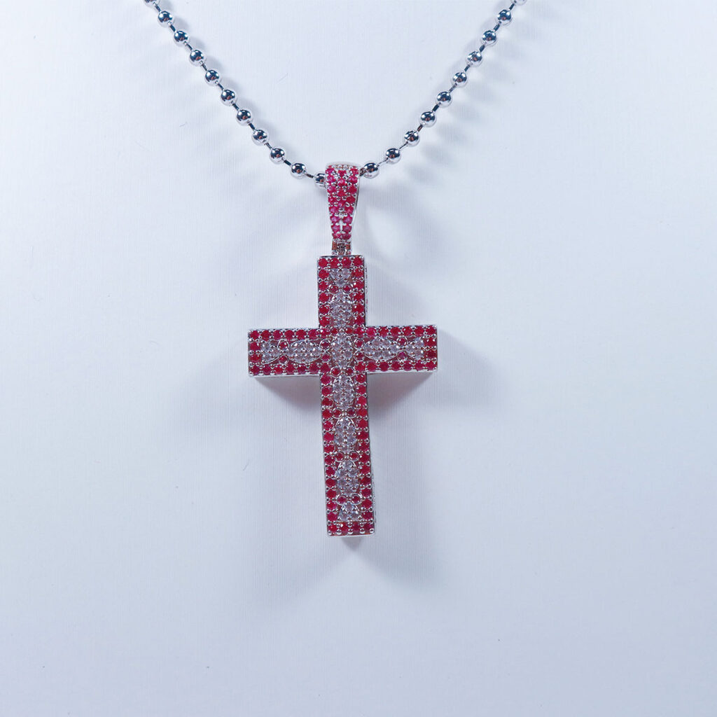 Fashion Jewelry Cross Pendant Unisex Necklace