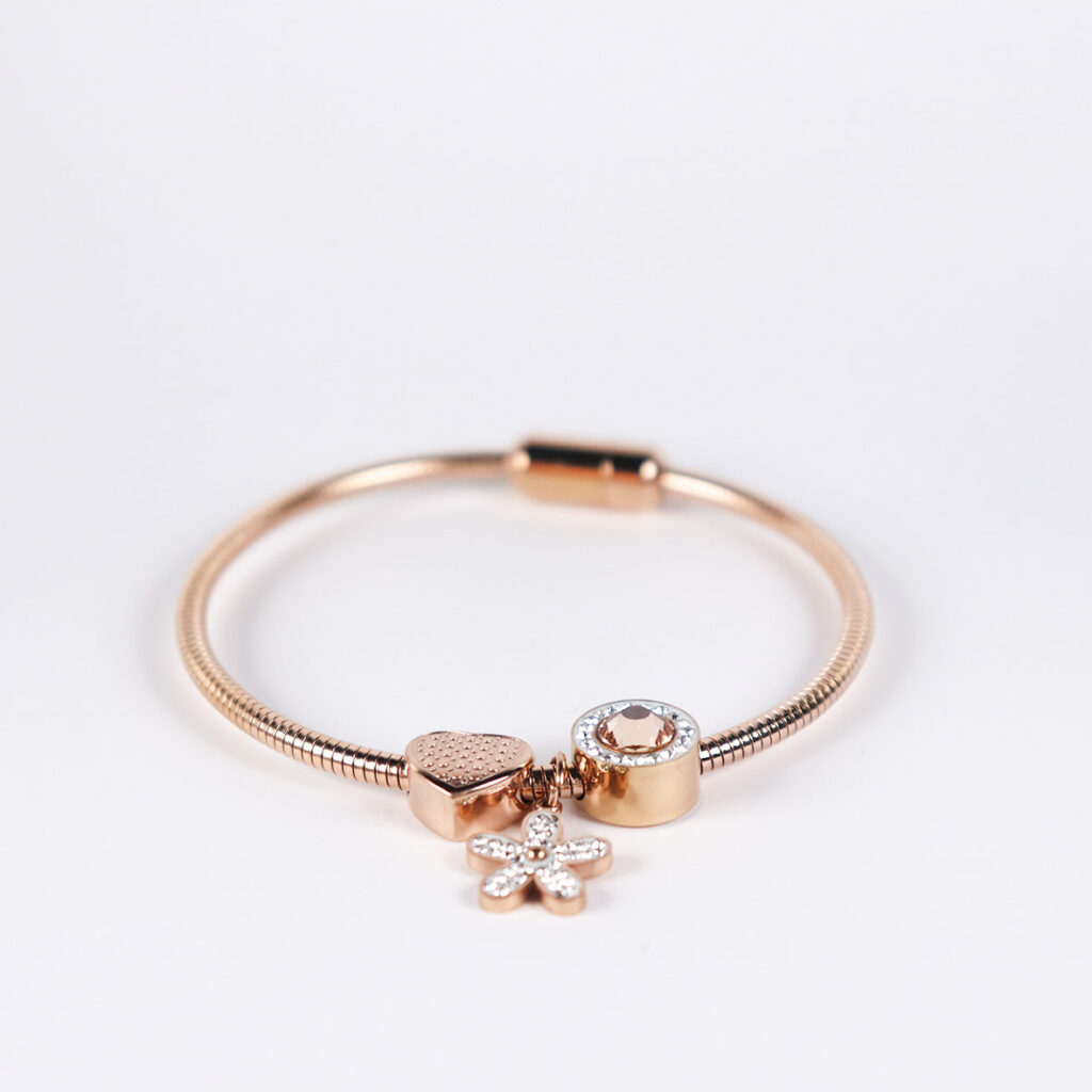 Fashion Stainless steel Jewelry Rose-gold plated Bangles