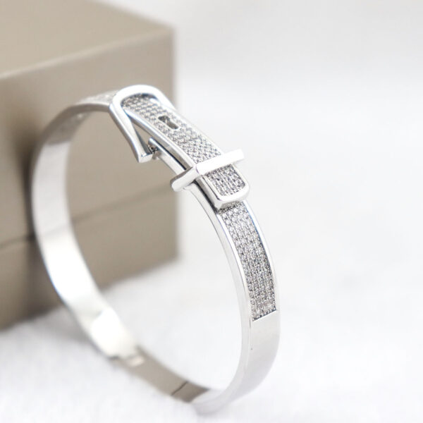 Fashion Brass Jewelry Rose-gold/white-gold plated Bangles