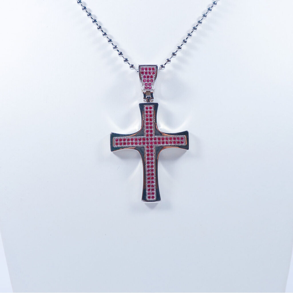 Fashion Jewelry Cross Pendant Unisex Necklace