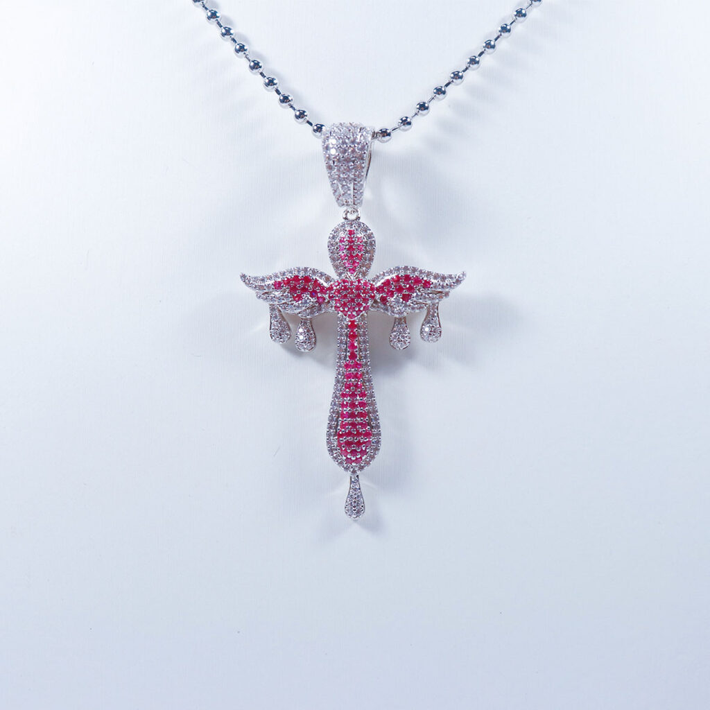 Fashion Jewelry Cross Pendant Unisex Necklace