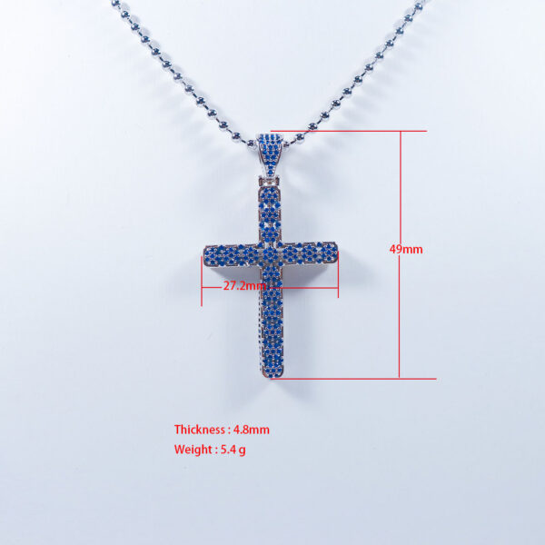 Fashion Jewelry Cross Pendant Unisex Necklace