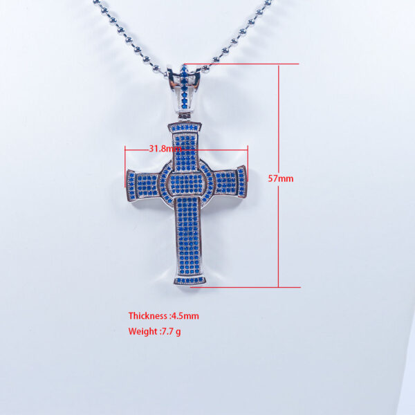 Fashion Jewelry Cross Pendant Unisex Necklace