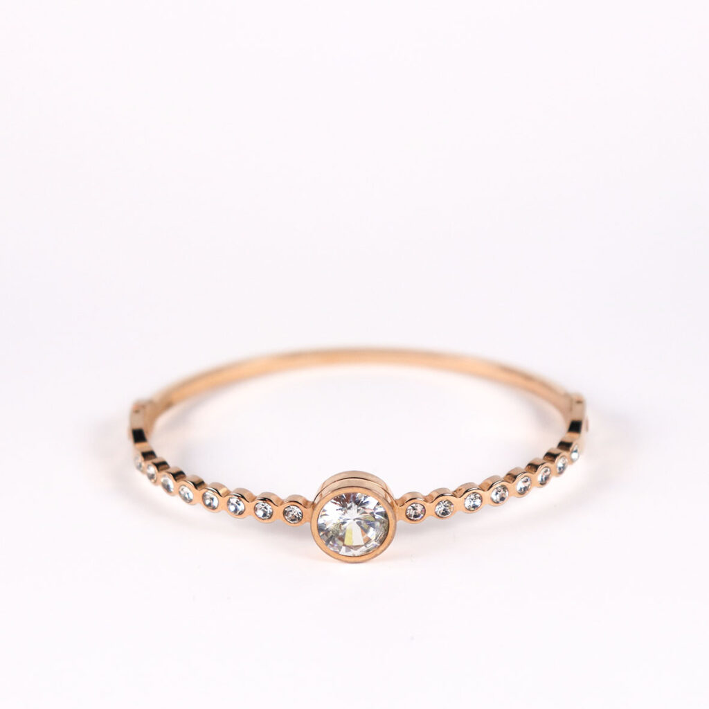 Fashion Stainless steel Jewelry Rose-gold plated Bangles