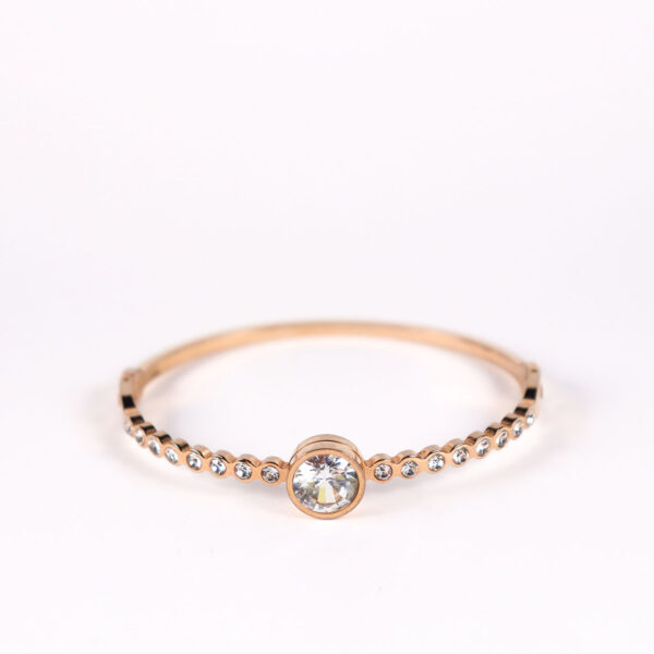 Fashion Stainless steel Jewelry Rose-gold plated Bangles
