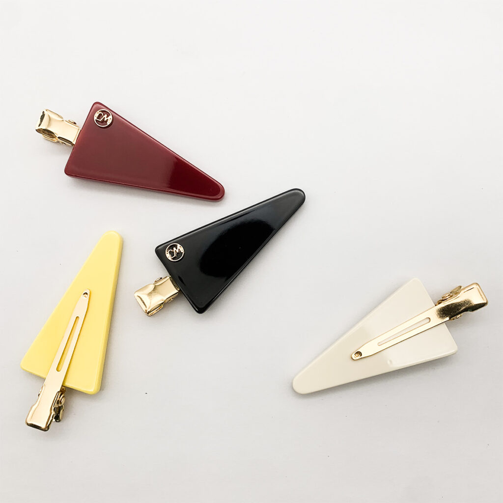 New Triangle Acetate Creaseless Hair Clips For Makeup
