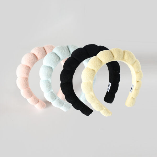 Towel Puffy Soft Padded Sponge Makeup Headband for Spa